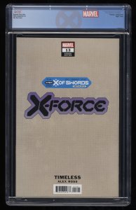 X-Force #13 CGC NM/M 9.8 White Pages Alex Ross Timeless Variant