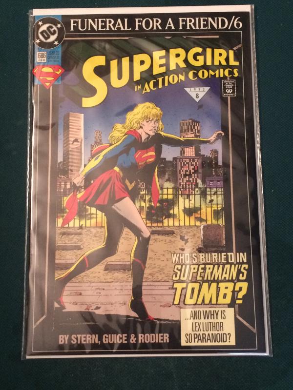 Supergirl in Action Comics #686 Funeral For A Friend part 6