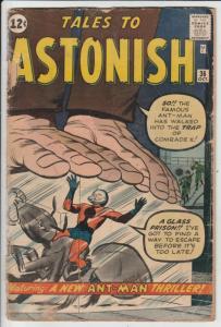 Tales to Astonish #36 (Oct-62) GD- Affordable-Grade Ant-Man
