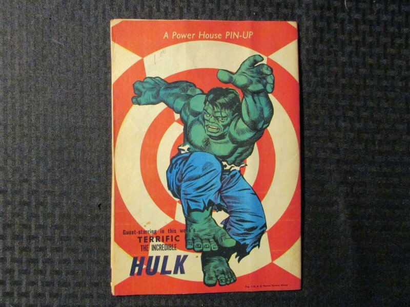 1967 FANTASTIC Power UK Comic #31 FN 6.0 Thor / Iron Man / X-Men