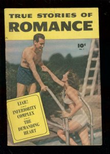 TRUE STORIES OF ROMANCE #1 1949-FAWCETT PHOTO COVER- VG