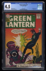 Green Lantern #8 CGC VG+ 4.5 Off White to White Grey Tone Cover!