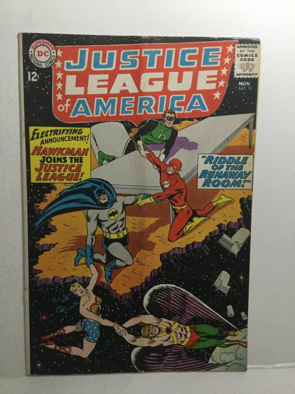 Justice League Of America 31 Gd Good 2.0 Sub Fold Cover Detached DC Comics