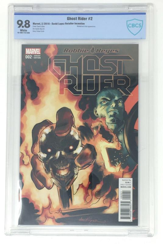 Ghost Rider 2 Lopez Variant 1:25 Robbie Reyes 9.8