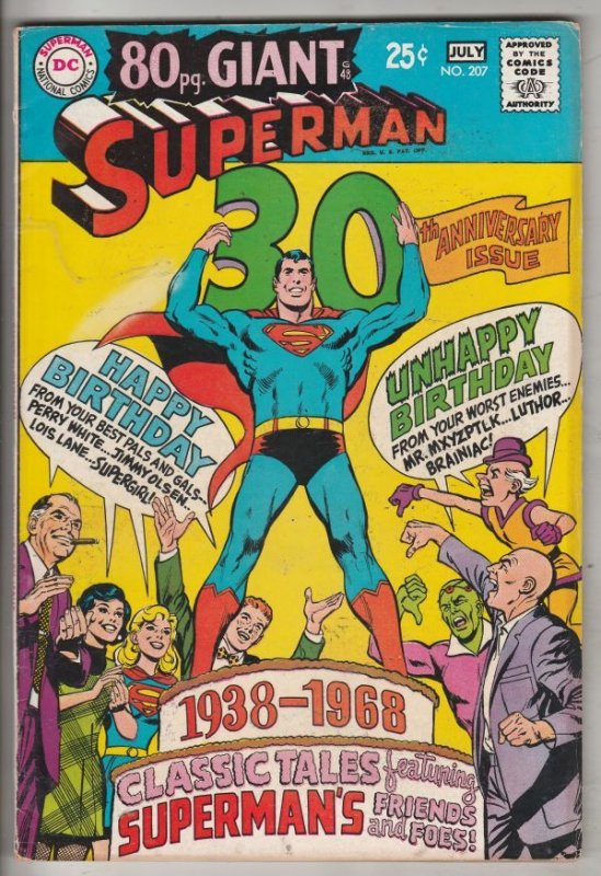 Superman #207 (Jul-68) VF/NM High-Grade Superman
