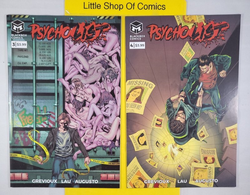 Psycho List #1 2 3 4 5 6 Set 1-6 Blackbox Comics