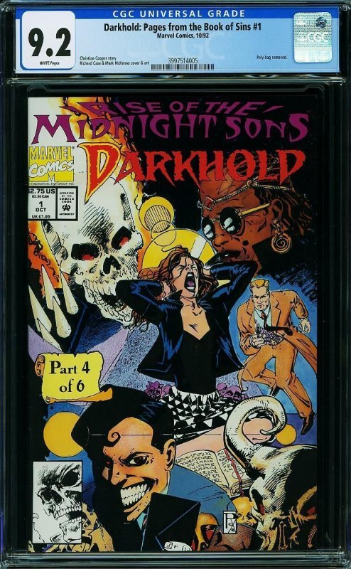 Darkhold: Pages from the Book of Sins #1 (1992) CGC 9.2 NM-