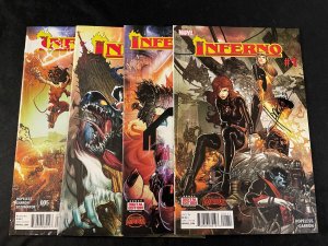 INFERNO #1, 2, 3, 5 Signed by Dennis Hopeless, VFNM Condition