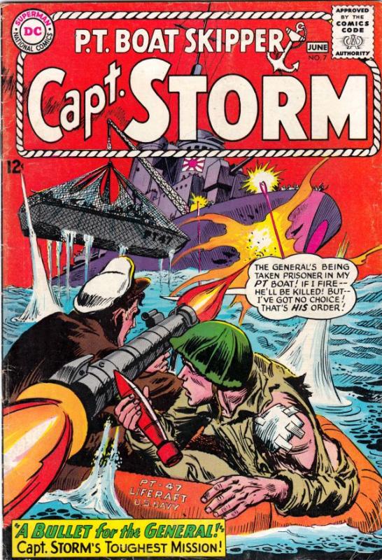 P.T. Boat Skipper Cpt. Storm #7 (Jun-65) FN- Mid-Grade Capt. Storm P.T. Boat ...