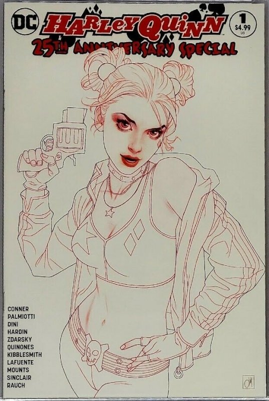 Harley Quinn 25th Anniversary Special 1 DC 2017 CGC 9.8 JETPACK Sketch Top Grade