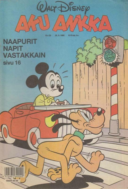 Walt Disney's Aku Ankka (1990) #39 FN; Sanoma | save on shipping - details insid