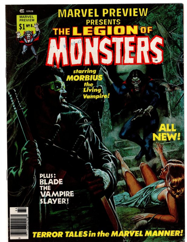 Marvel Preview #8 (1975) BLADE! MORBIUS! LEGION OF MONSTERS! WOW !!!!!