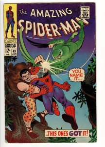 AMAZING SPIDERMAN 49 F 6.0 KRAVEN cvr.LOUISIANA COLLECTION