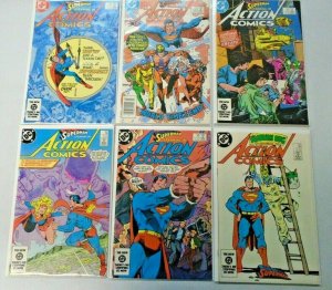 Superman Action Comics Lot From: #551-578 12 Different 8.0 VF (1984-86)