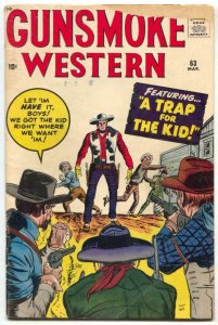 Gunsmoke Western  #63 1961-Marvel-Jack Kirby-The Hulk-Two Gun Kid G/VG