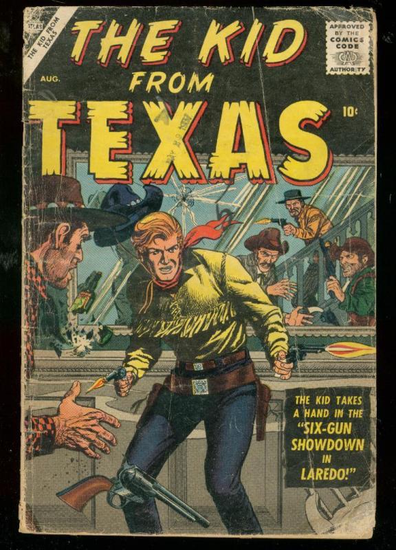 KID FROM TEXAS #2 1957-ATLAS COMIC-WILD WESTERN-SINNOTT FR