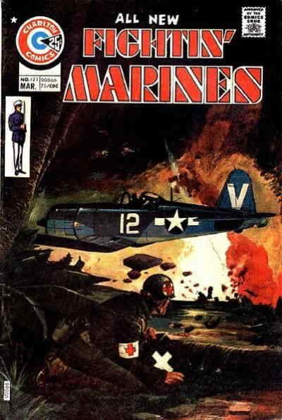 Fightin’ Marines #121 VG; Charlton | low grade comic - save on shipping - detail