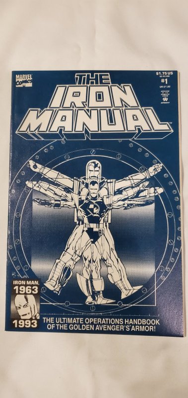 Iron Manual #1 - VF/NM - Marvel 1993 - Sienkiewicz Cover