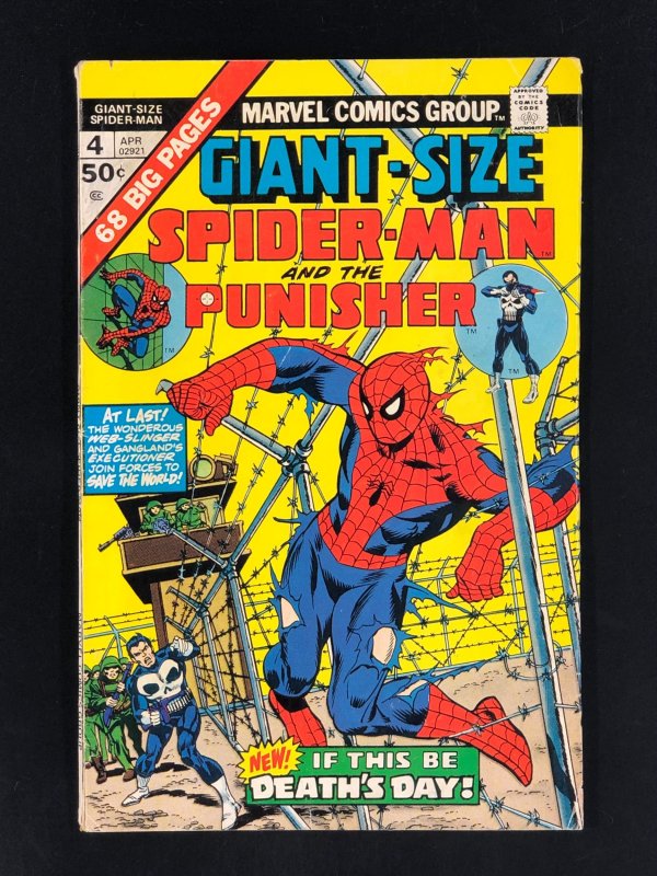 Giant-Size Spider-Man #4 (1975) VG/FN 3rd Appearance App Punisher