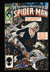 Spectacular Spider-Man #90 VF 8.0 1st Black Costume in title!