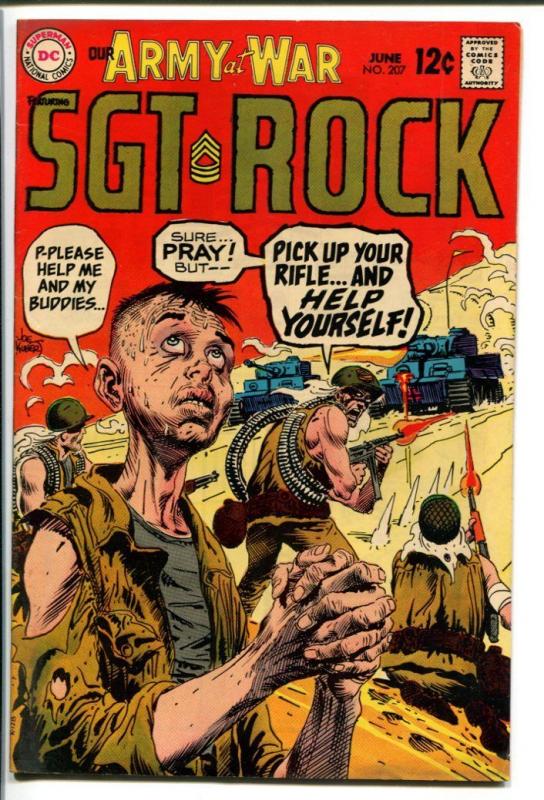 OUR ARMY AT WAR #207-SGT. ROCK-COOL ISSUE FN