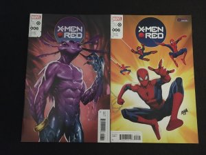 X-MEN RED #6 Two Cover Versions, VFNM Condition