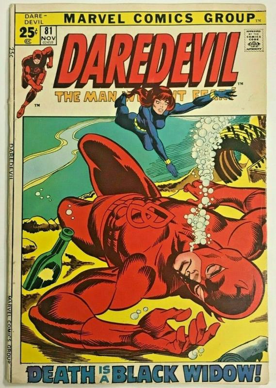 DAREDEVIL#81 FN/VF 1971 MARVEL BRONZE AGE COMICS