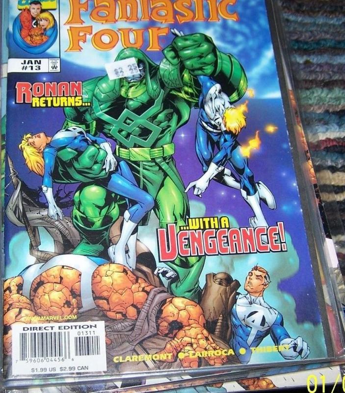 FANTASTIC FOUR #13 vol 3  1999 marvel- rowan returns kree