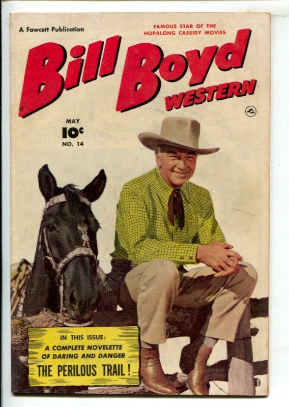 Bill Boyd Western #14 1951-Fawcett-Photo cover-Hopalong Cassidy memorabilia a...