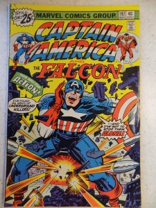 CAPTAIN AMERICA # 197 MARVEL KIRBY ACTION