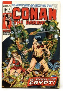 CONAN THE BARBARIAN #8 BARRY SMITH ROBERT E HOWARD 1971 fn/vf 