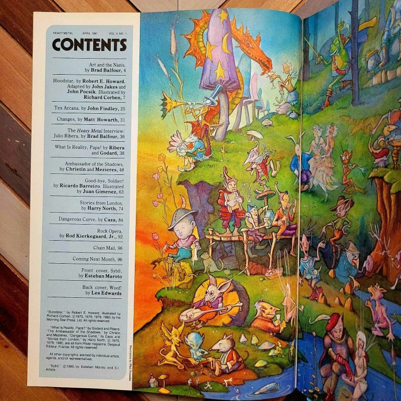 HEAVY METAL Vol.5 #1, 2, 3 (HM 1981) Sharp Set Of 3 FANTASY Legendary Creators