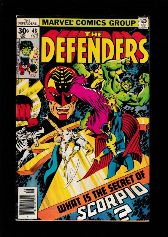 The Defenders #48 (1977) VG/FN / HULK / VALKYRIE / MOON KNIGHT / KEITH GIFFEN