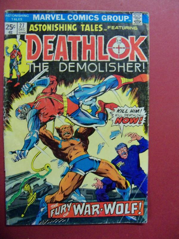 ASTONISHING TALES DEATHLOK #27 (GOOD+ 2.5 OR BETTER) MARVEL COMICS