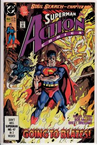 Action Comics #656 Direct Edition (1990) 9.2 NM-