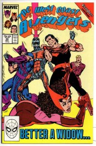 WEST COAST AVENGERS #44 VF/NM, Wonder Man Scarlett Witch HawkEye Tigra 1985 1989