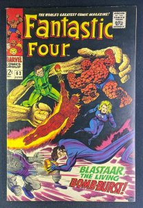 Fantastic Four (1961) #63 FN+ (6.5) Blastaar Crystal Sandman Triton App