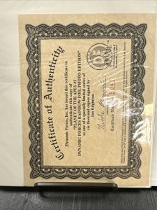 PLANET OF THE APES THE HUMAN WAR #1 DYNAMIC FORCES GOLD LOGO LE signed