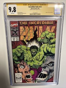 Incredible Hulk (1990) # 372 (CGC 9.8 SS WP) Signed Peter David | Return Green !