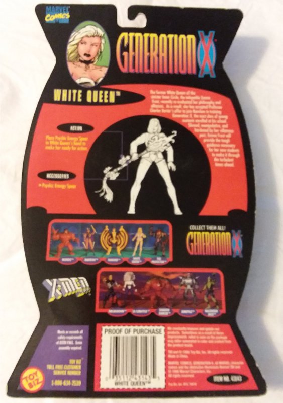 Toy Biz 1996 X-Men: Generation X: White Queen action figure