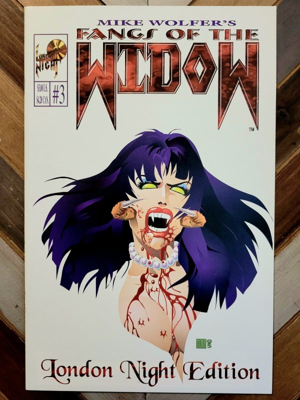 Fangs of the Widow #3 (London Night 1995) Mike Wolfer Cover, Story & Art VF 8.0