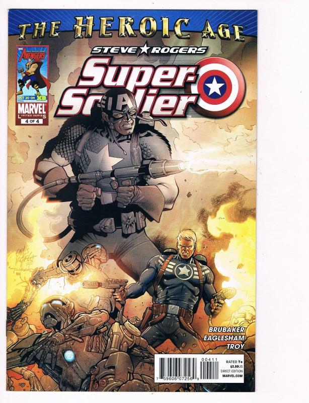 Steve Rogers Super Soldier # 4 Marvel Comic Books Great Issue Modern Age!!!! S25