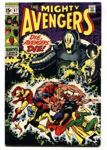 AVENGERS #67-1969-ULTRON COVER-COMIC-MCU-FN