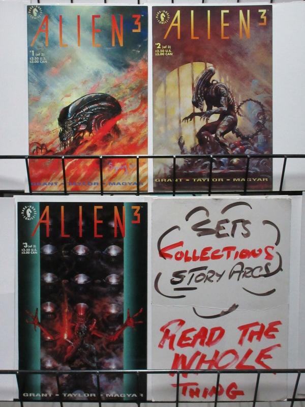 ALIEN 3 (1992 DH) 1-3 C 'ROC' DUTTON!!!  Suydam covers