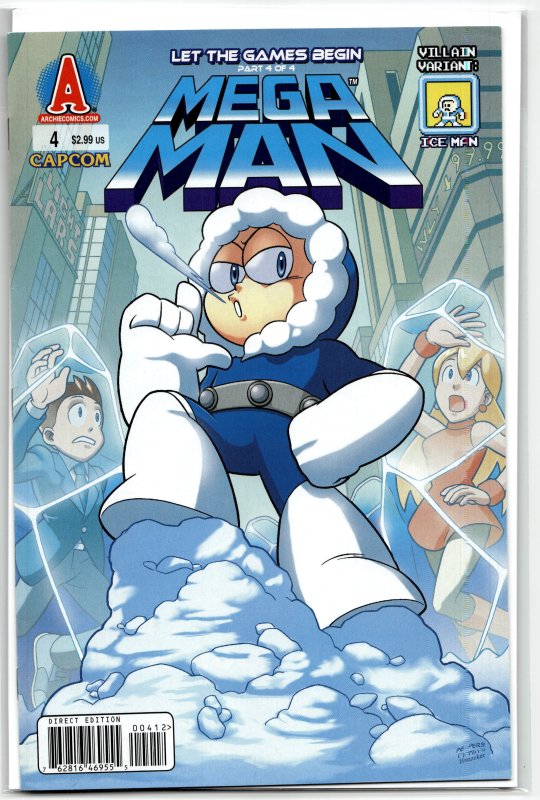Mega Man #4 Variant Cover (2011) Mega Man