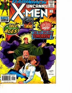 Lot Of 2 Marvel Comic Books X-Men Millennial Visions, Flashback Uncanny #1 BH52