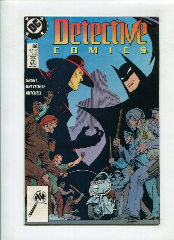 DETECTIVE COMICS #609 (9.4) ANARCHY IN GOTHAM CITY!! 1989 