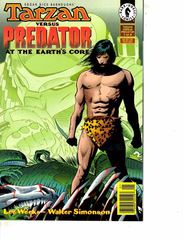 Lot Of 2 Dark Horse Comic Books Tarzan Vs Predator #1 and #2  ON12