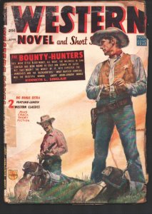 Western Novel And Short Stories Vol. 15 #4 4/1956-Peter Dawson-deadman cover-Mar