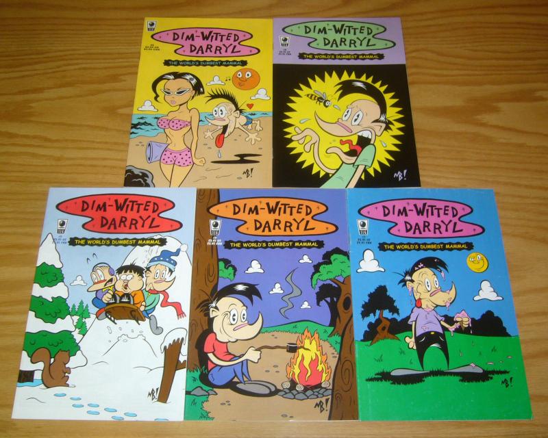 Dim-Witted Darryl: the World's Dumbest Mammal #1-5 VF/NM complete series SLG set 